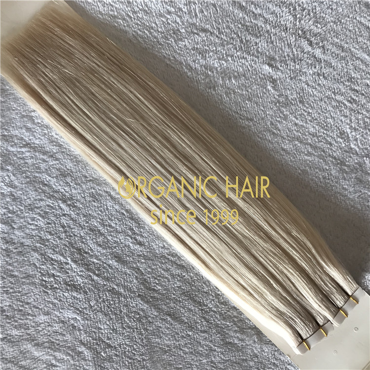 Premium hair tape extensions ashy blonde  H147